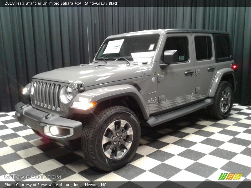 Sting-Gray / Black 2018 Jeep Wrangler Unlimited Sahara 4x4