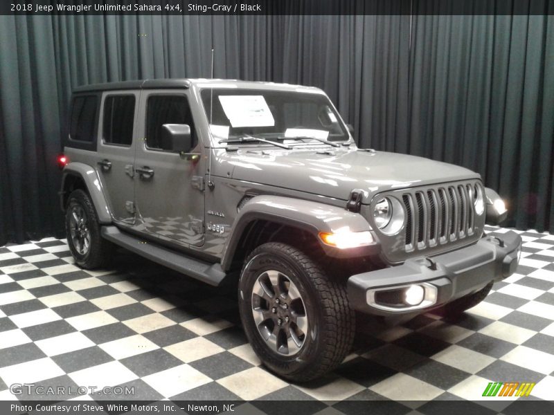 Sting-Gray / Black 2018 Jeep Wrangler Unlimited Sahara 4x4