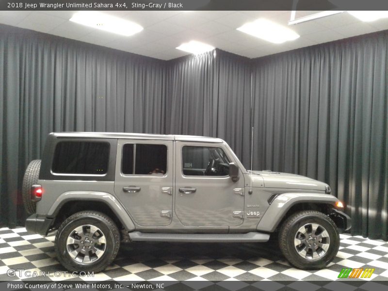 Sting-Gray / Black 2018 Jeep Wrangler Unlimited Sahara 4x4