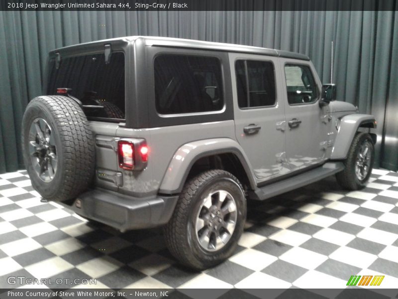 Sting-Gray / Black 2018 Jeep Wrangler Unlimited Sahara 4x4