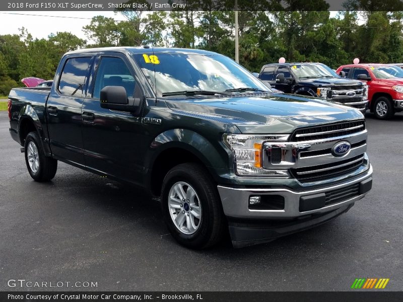 Shadow Black / Earth Gray 2018 Ford F150 XLT SuperCrew
