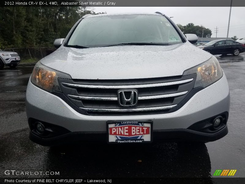 Alabaster Silver Metallic / Gray 2012 Honda CR-V EX-L 4WD