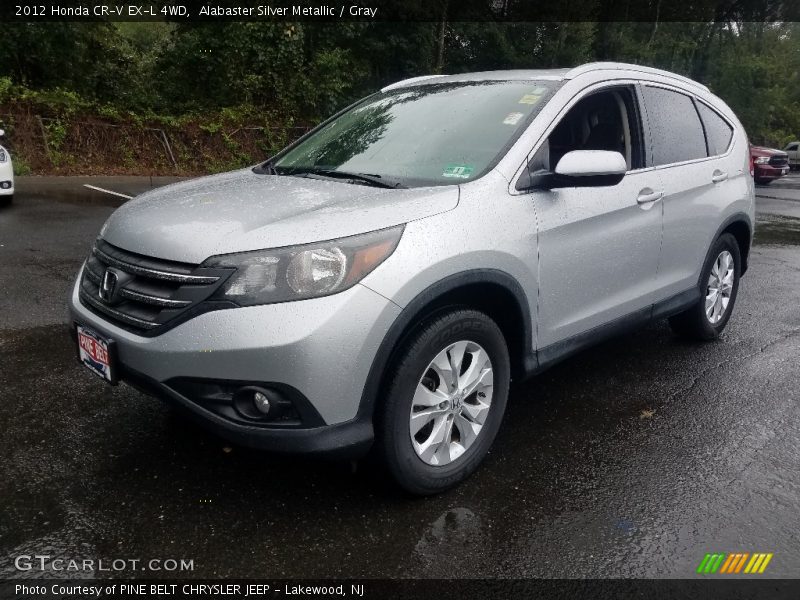 Alabaster Silver Metallic / Gray 2012 Honda CR-V EX-L 4WD
