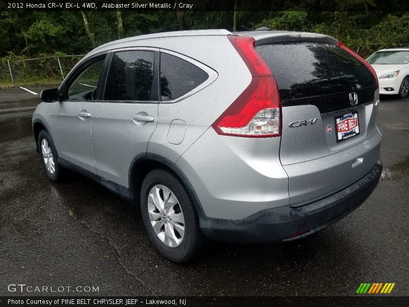 Alabaster Silver Metallic / Gray 2012 Honda CR-V EX-L 4WD
