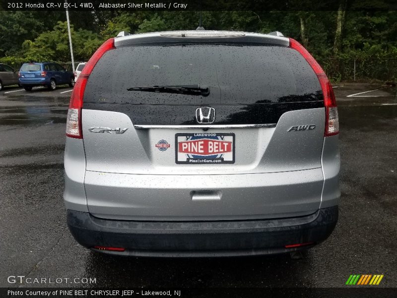 Alabaster Silver Metallic / Gray 2012 Honda CR-V EX-L 4WD