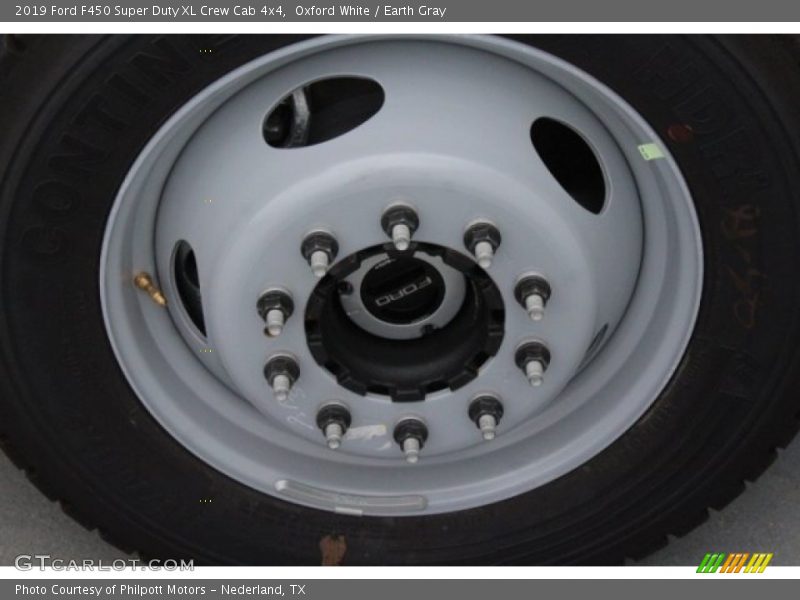 Oxford White / Earth Gray 2019 Ford F450 Super Duty XL Crew Cab 4x4