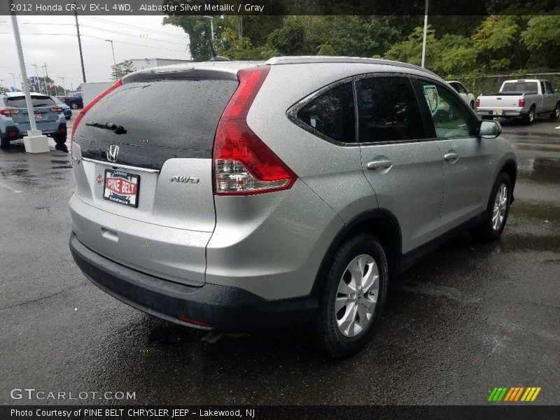 Alabaster Silver Metallic / Gray 2012 Honda CR-V EX-L 4WD