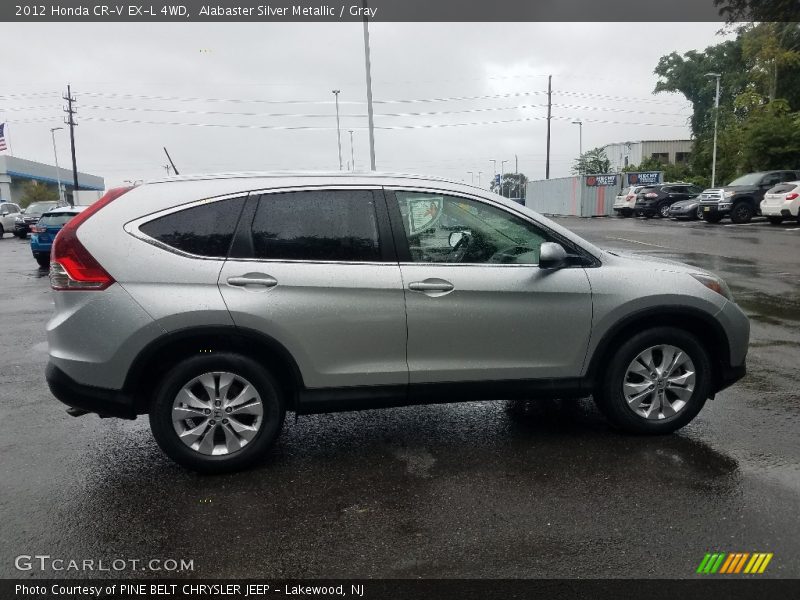 Alabaster Silver Metallic / Gray 2012 Honda CR-V EX-L 4WD