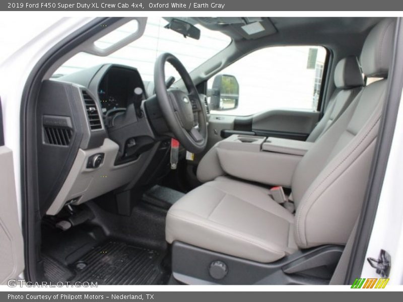 Oxford White / Earth Gray 2019 Ford F450 Super Duty XL Crew Cab 4x4