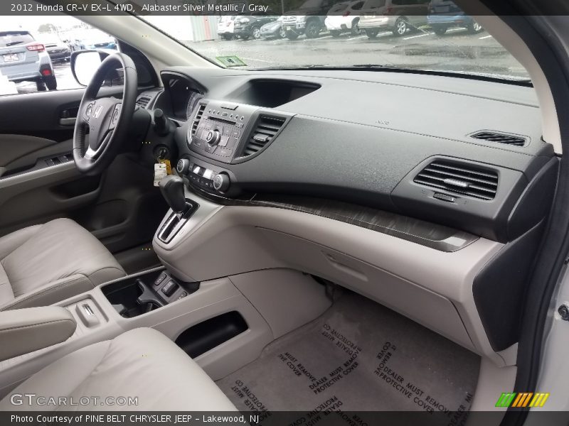 Alabaster Silver Metallic / Gray 2012 Honda CR-V EX-L 4WD