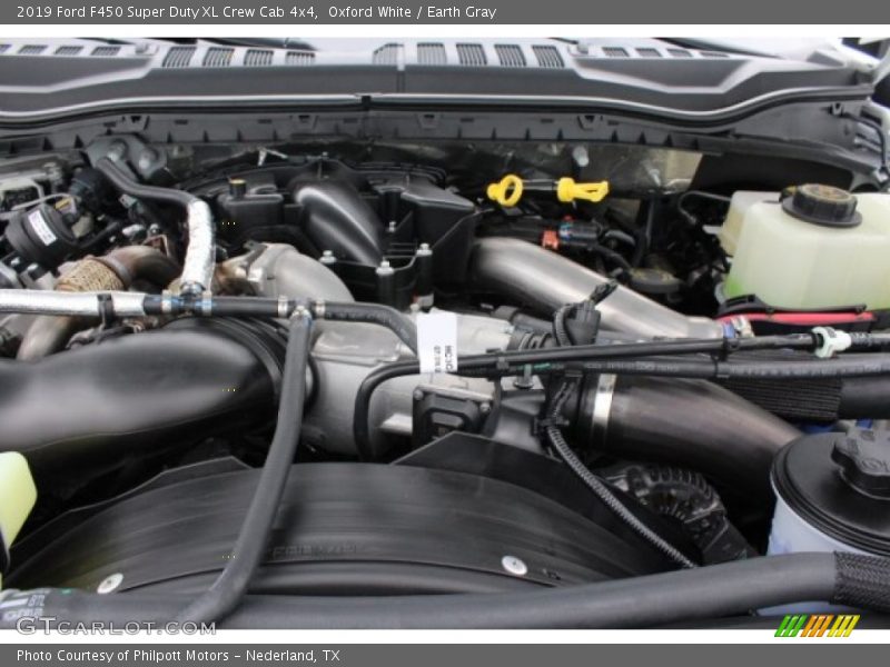 Oxford White / Earth Gray 2019 Ford F450 Super Duty XL Crew Cab 4x4