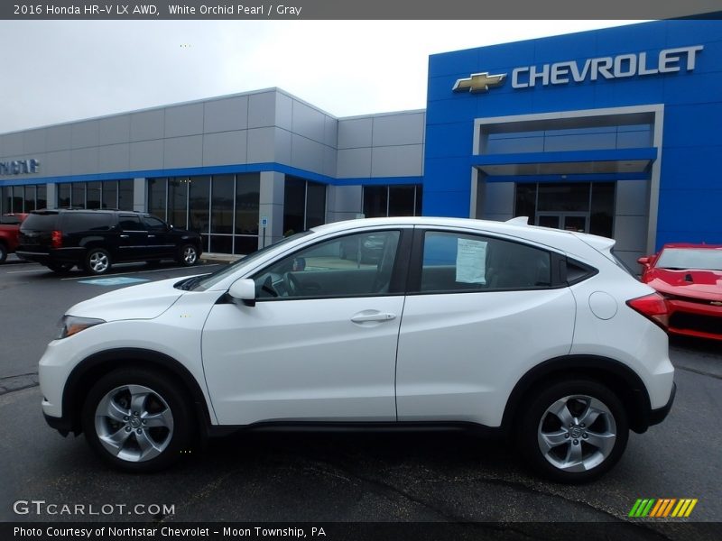 White Orchid Pearl / Gray 2016 Honda HR-V LX AWD