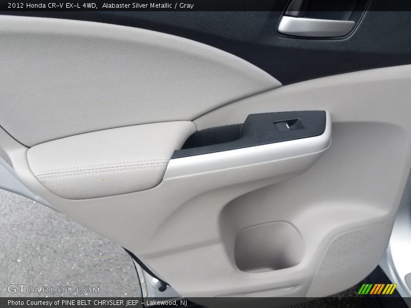 Alabaster Silver Metallic / Gray 2012 Honda CR-V EX-L 4WD