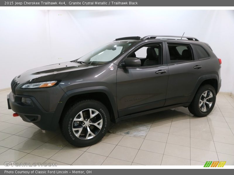 Granite Crystal Metallic / Trailhawk Black 2015 Jeep Cherokee Trailhawk 4x4