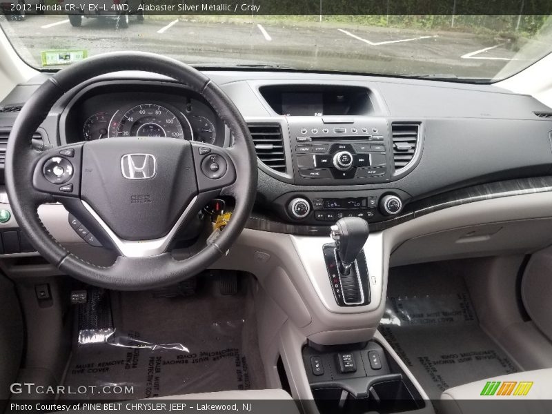 Alabaster Silver Metallic / Gray 2012 Honda CR-V EX-L 4WD