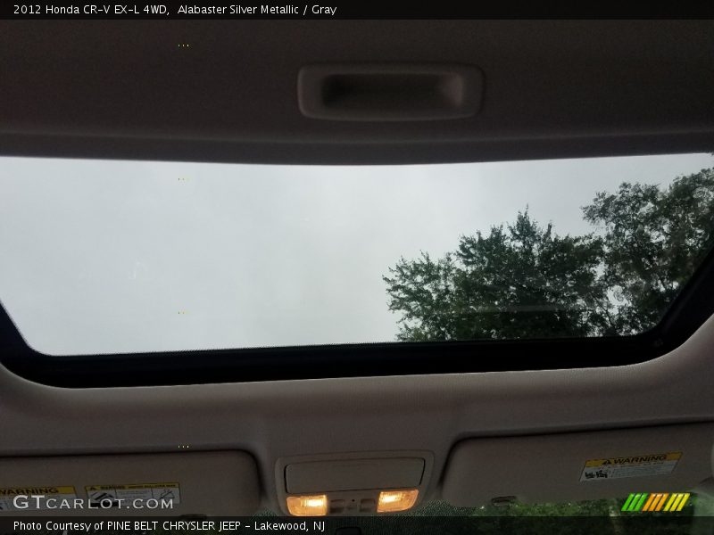 Alabaster Silver Metallic / Gray 2012 Honda CR-V EX-L 4WD