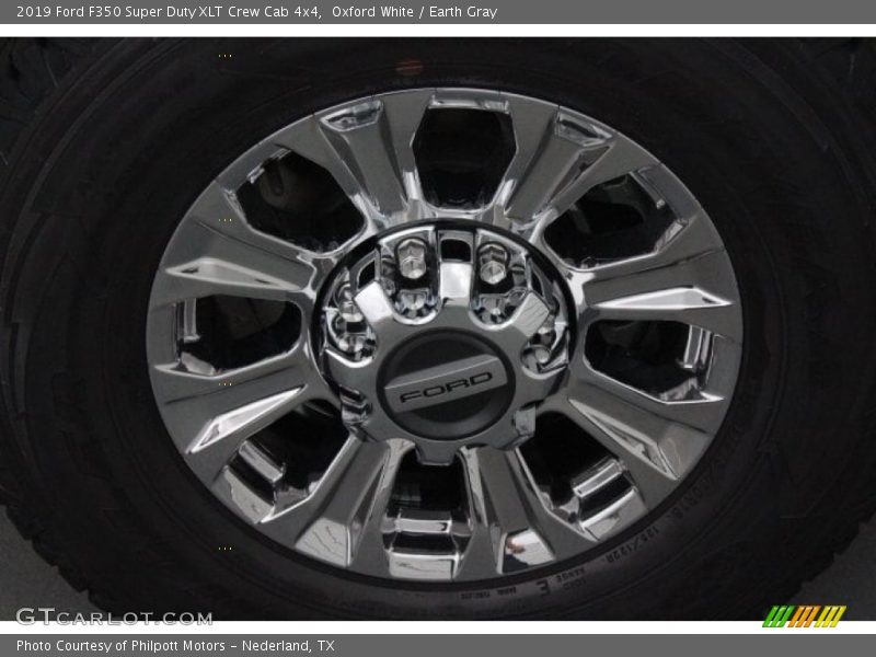 Oxford White / Earth Gray 2019 Ford F350 Super Duty XLT Crew Cab 4x4