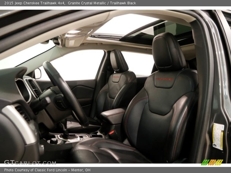 Granite Crystal Metallic / Trailhawk Black 2015 Jeep Cherokee Trailhawk 4x4