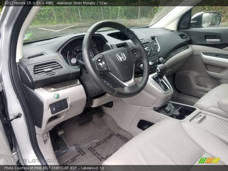 Alabaster Silver Metallic / Gray 2012 Honda CR-V EX-L 4WD
