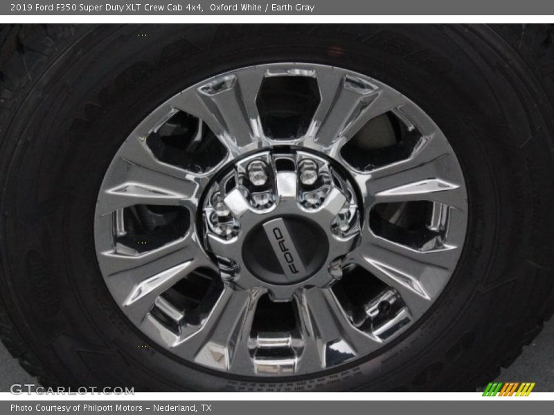 Oxford White / Earth Gray 2019 Ford F350 Super Duty XLT Crew Cab 4x4
