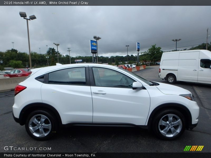 White Orchid Pearl / Gray 2016 Honda HR-V LX AWD