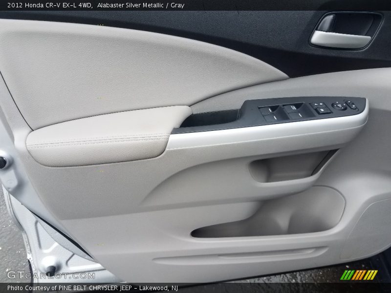 Alabaster Silver Metallic / Gray 2012 Honda CR-V EX-L 4WD
