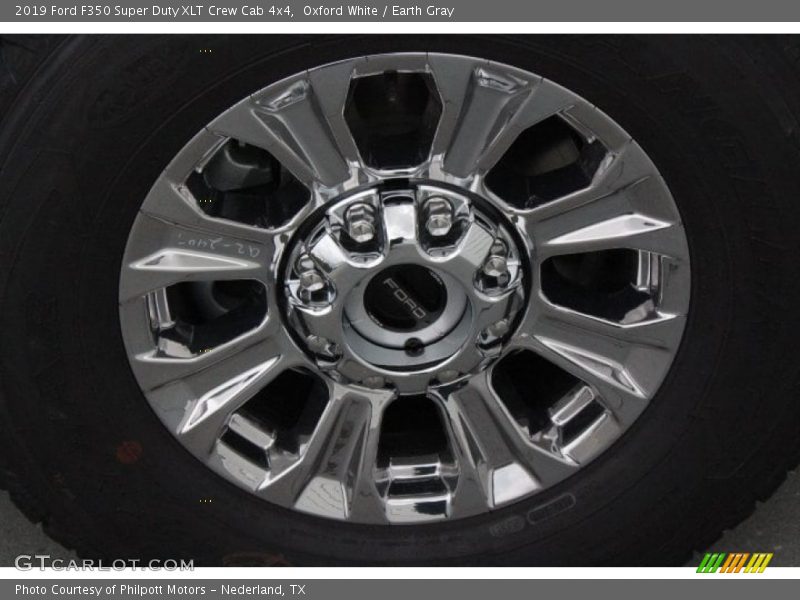 Oxford White / Earth Gray 2019 Ford F350 Super Duty XLT Crew Cab 4x4