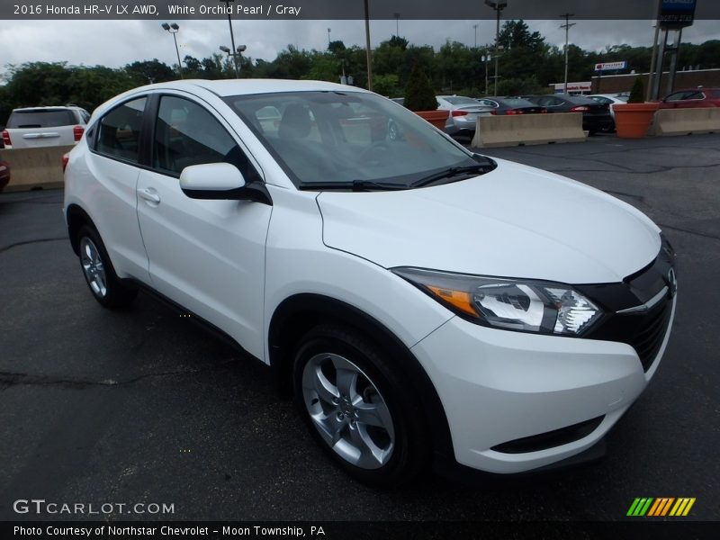 White Orchid Pearl / Gray 2016 Honda HR-V LX AWD