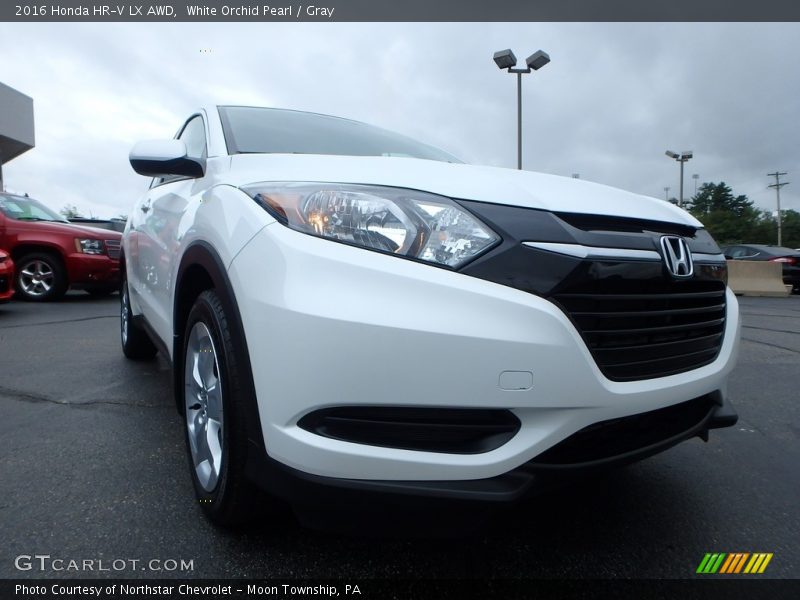 White Orchid Pearl / Gray 2016 Honda HR-V LX AWD