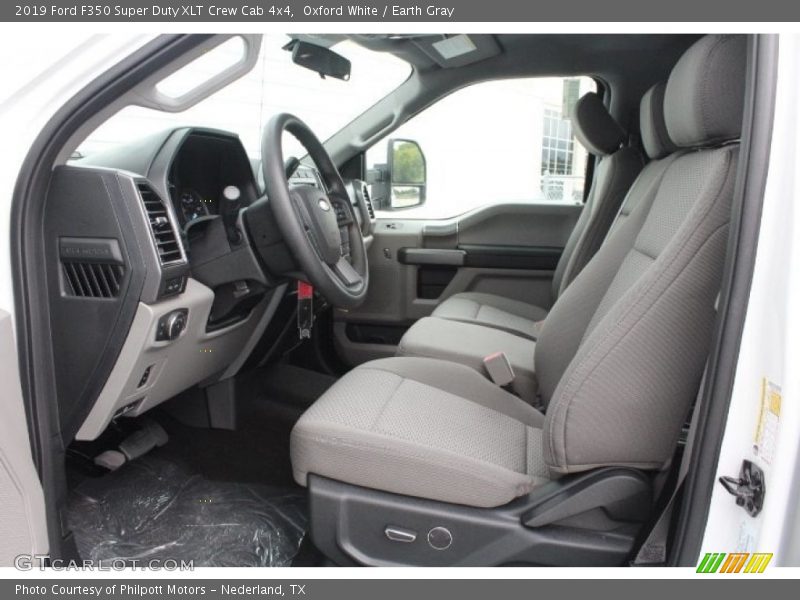 Oxford White / Earth Gray 2019 Ford F350 Super Duty XLT Crew Cab 4x4