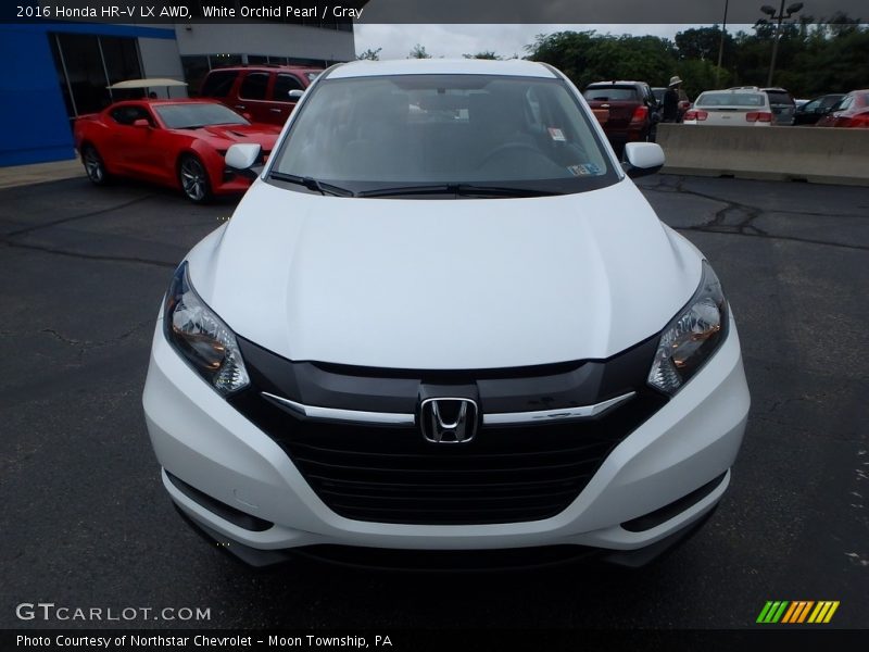 White Orchid Pearl / Gray 2016 Honda HR-V LX AWD