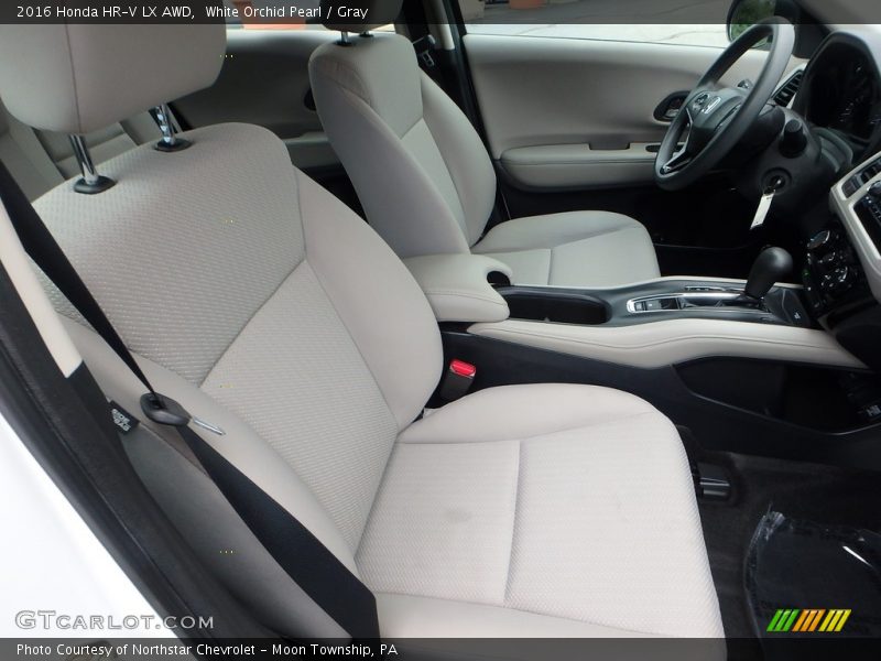 White Orchid Pearl / Gray 2016 Honda HR-V LX AWD