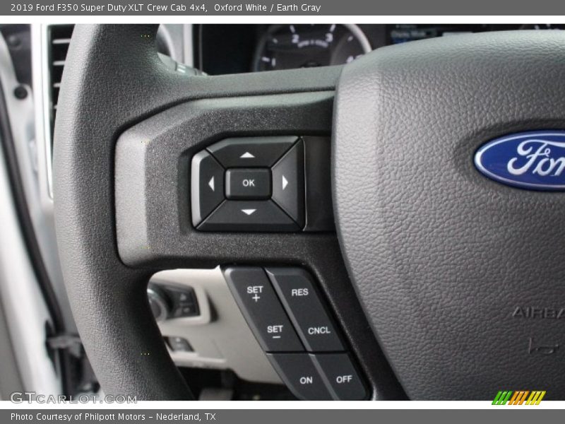 Oxford White / Earth Gray 2019 Ford F350 Super Duty XLT Crew Cab 4x4