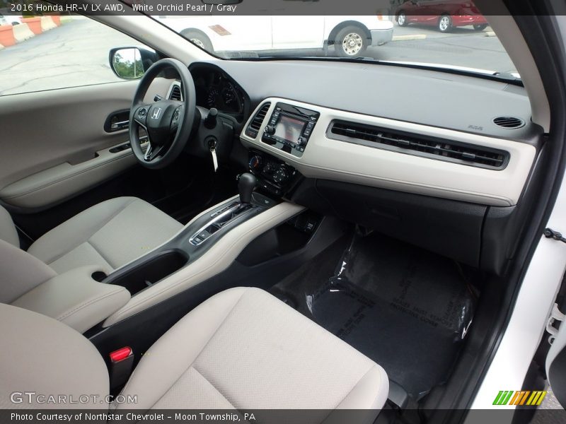 White Orchid Pearl / Gray 2016 Honda HR-V LX AWD
