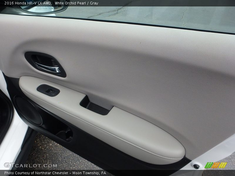 White Orchid Pearl / Gray 2016 Honda HR-V LX AWD
