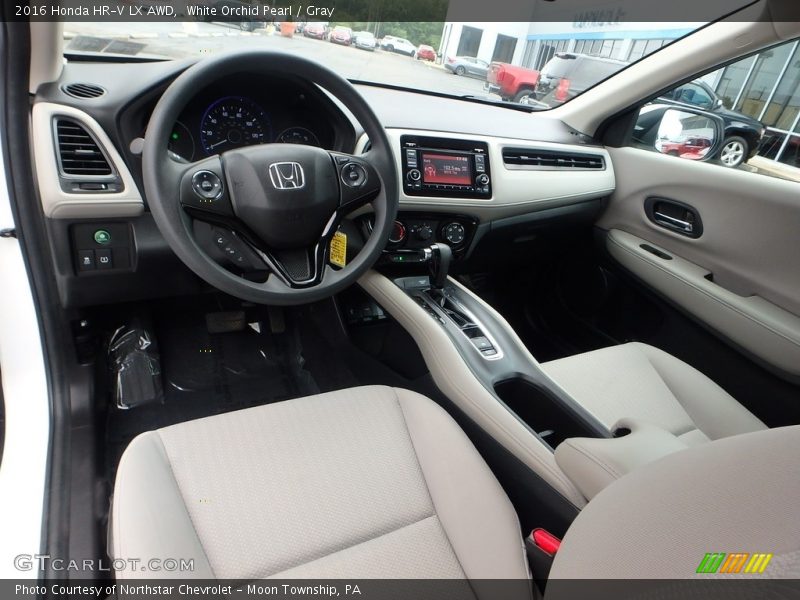 White Orchid Pearl / Gray 2016 Honda HR-V LX AWD