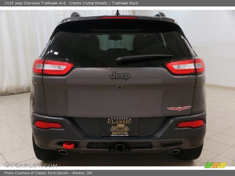 Granite Crystal Metallic / Trailhawk Black 2015 Jeep Cherokee Trailhawk 4x4