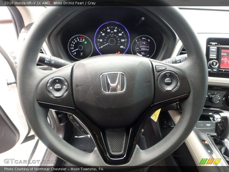 White Orchid Pearl / Gray 2016 Honda HR-V LX AWD