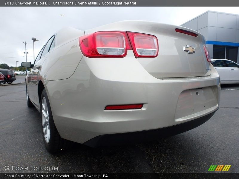 Champagne Silver Metallic / Cocoa/Light Neutral 2013 Chevrolet Malibu LT