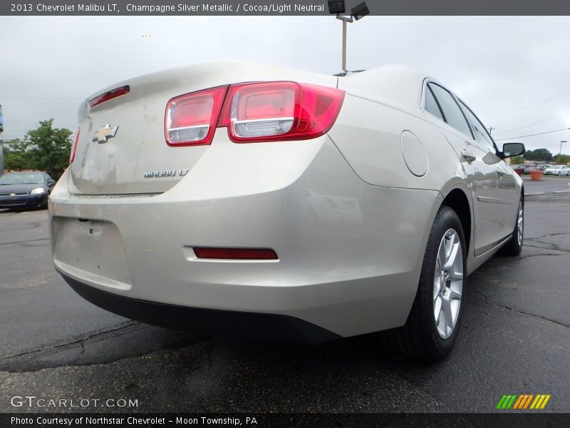 Champagne Silver Metallic / Cocoa/Light Neutral 2013 Chevrolet Malibu LT