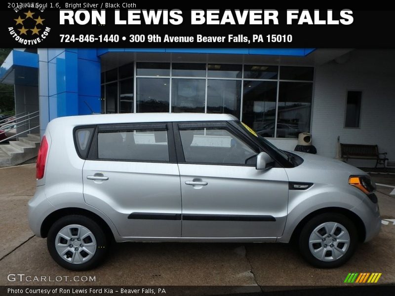 Bright Silver / Black Cloth 2013 Kia Soul 1.6