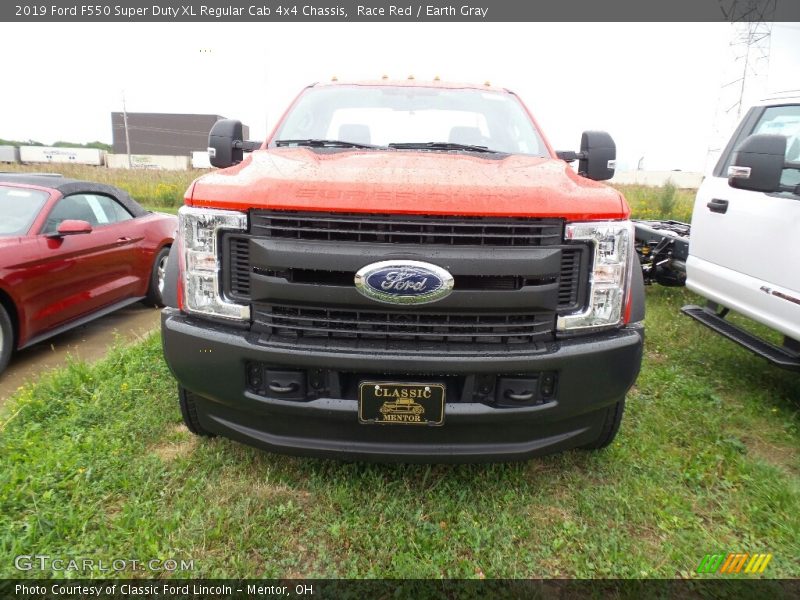 Race Red / Earth Gray 2019 Ford F550 Super Duty XL Regular Cab 4x4 Chassis
