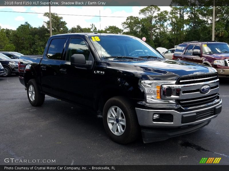 Shadow Black / Earth Gray 2018 Ford F150 XLT SuperCrew