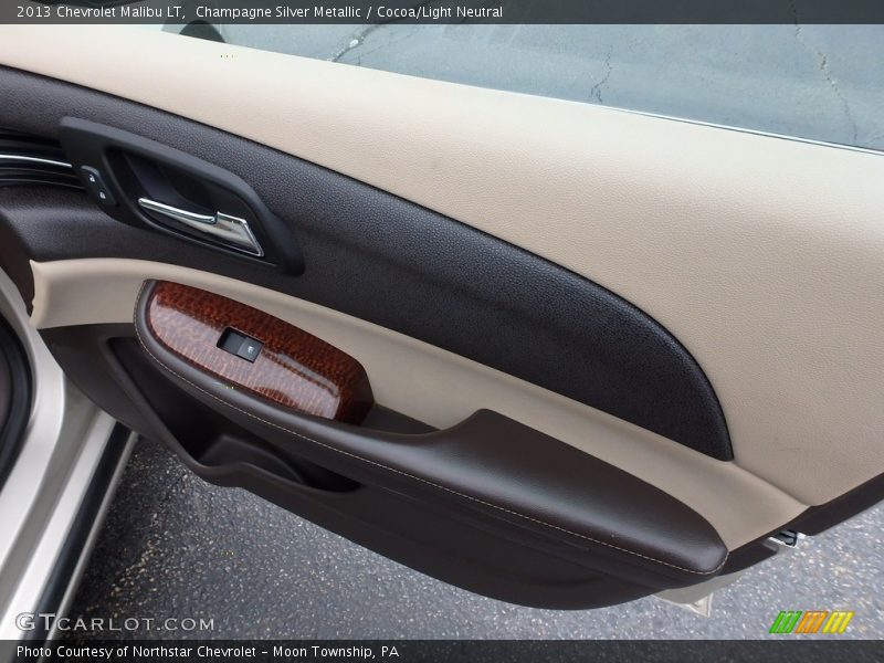 Champagne Silver Metallic / Cocoa/Light Neutral 2013 Chevrolet Malibu LT