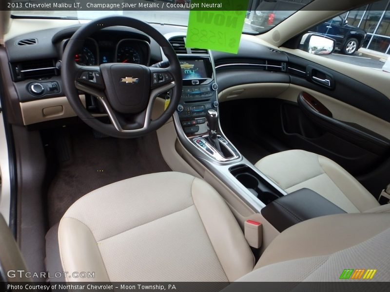 Champagne Silver Metallic / Cocoa/Light Neutral 2013 Chevrolet Malibu LT