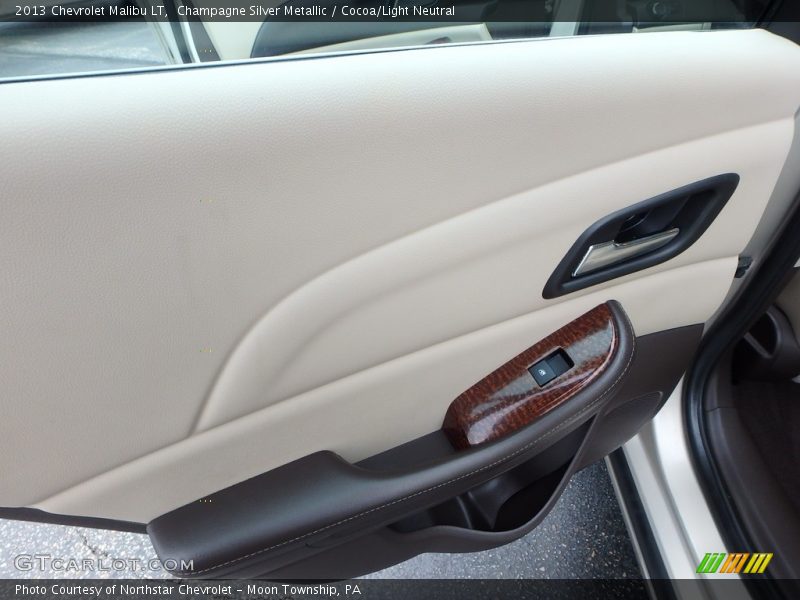 Champagne Silver Metallic / Cocoa/Light Neutral 2013 Chevrolet Malibu LT