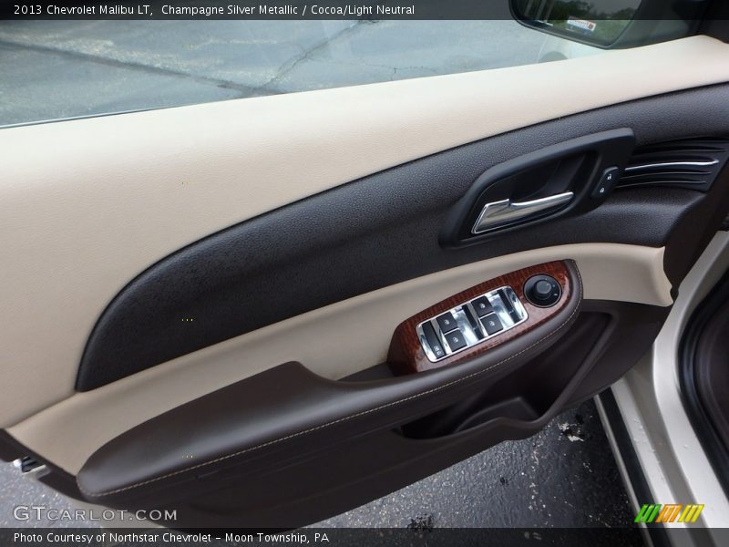 Champagne Silver Metallic / Cocoa/Light Neutral 2013 Chevrolet Malibu LT