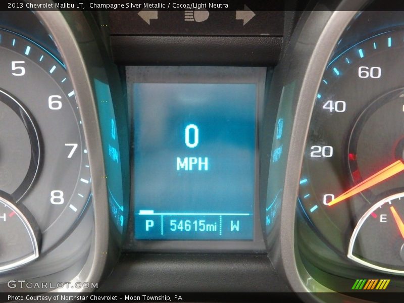 Champagne Silver Metallic / Cocoa/Light Neutral 2013 Chevrolet Malibu LT