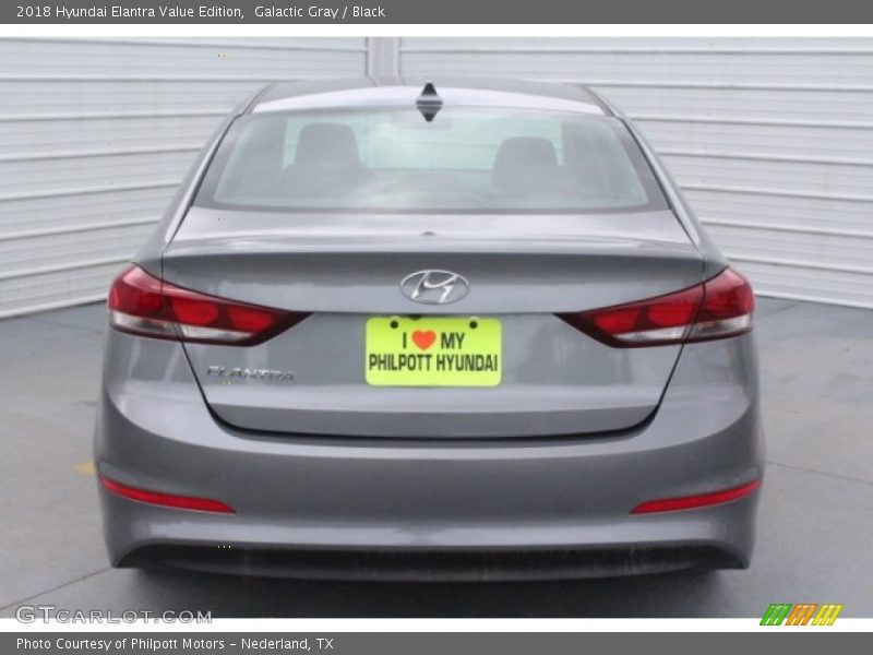 Galactic Gray / Black 2018 Hyundai Elantra Value Edition
