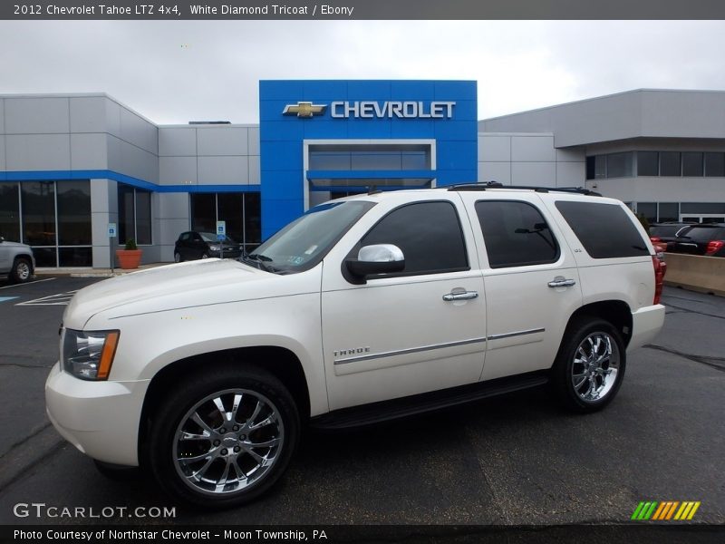 White Diamond Tricoat / Ebony 2012 Chevrolet Tahoe LTZ 4x4